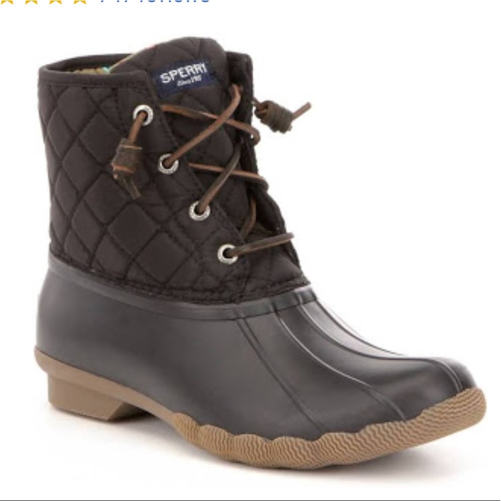 SPERRY SALTWATER QUILTED BOOTS 9.5